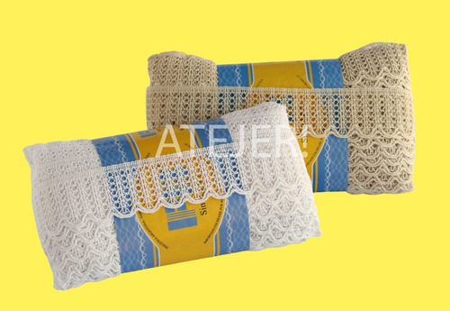Imagen 4 de 5 de Puntilla Algodón Fb Art 857 De 45mm Por 10 Metros