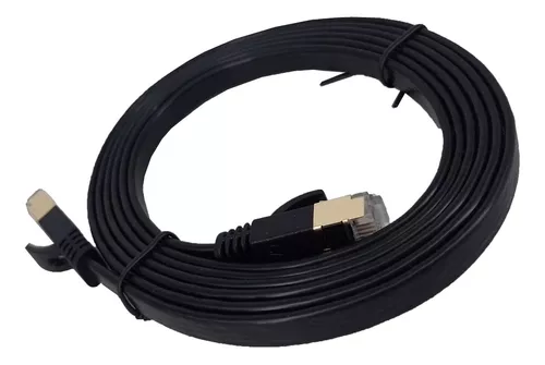 Cable de Parcheo UTP Cat7 - 5 mts Negro Diámetro 23 AWG Patch cord Rj45  Categoría 7