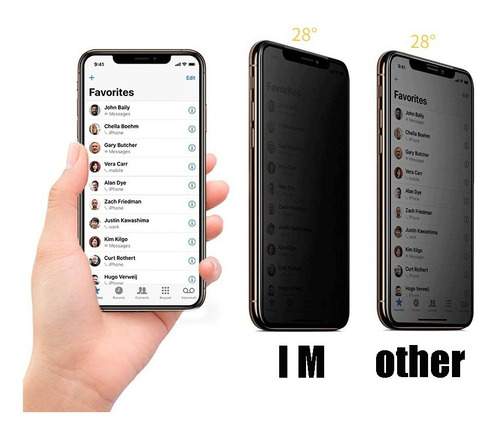 Imagen 2 de 8 de Vidrio Templado Antiespia Compatible iPhone 13 Pro Max 6.7