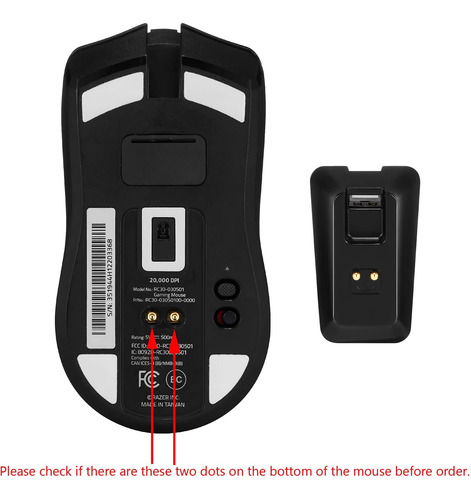 Dock De Carga De Altura Para Razer Mouse Deathadder V2 Pro,