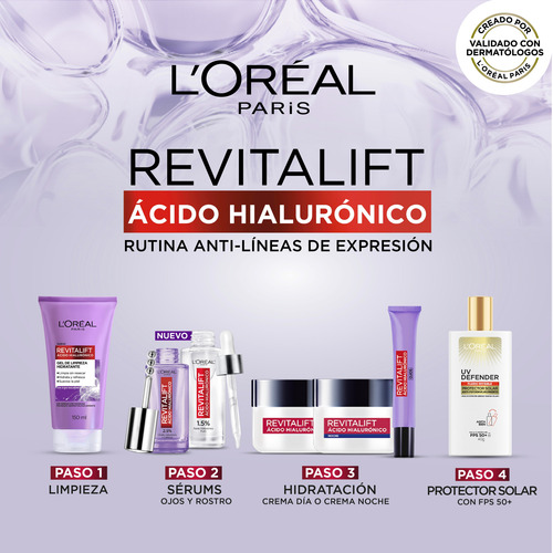 L'oréal Paris Ácido Hialurónico Sérum Crema Dia Noche Y Ojos