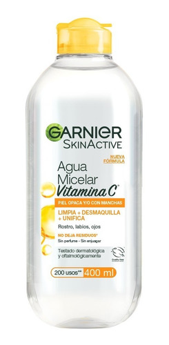 Garnier Agua Micelar Express Aclara Con Vitamina C X 400 Ml