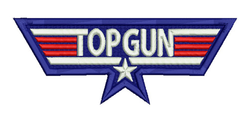 859-22 Top Gun Fighter Navy Force Symbol Parche Bordado