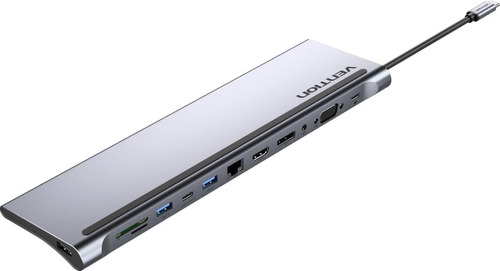 Hub Multipuerto 12 En 1 Usb-c Docking Station Vention