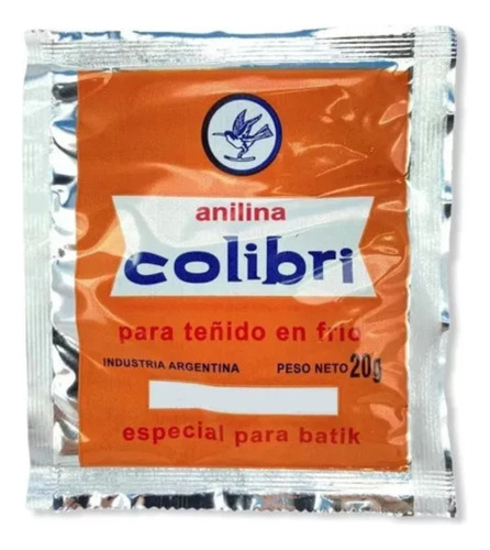 Anilina Para Teñido En Frio 20 Gramos Todos Los Colores