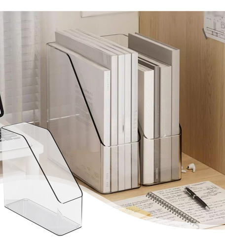 Soporte Para Libros En Forma De H, Estante Acrílico Para Esc