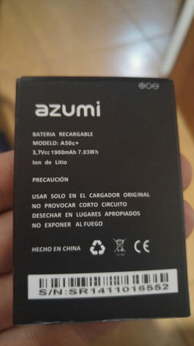 Bateria Original Azumi A50c+ Usada En Buen Estado