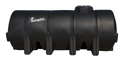 Tanque de agua Rotoplas Bicapa horizontal polietileno 5000L negro de 156 cm x 139 cm