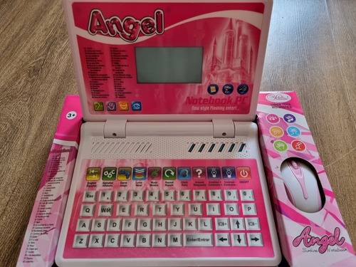 Mini Computador Educativo Para Niños Y Niñas Rosada