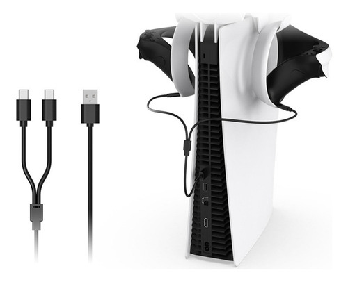 Cable De Carga Usb 2 En 1 Para Interfaz Ps Vr2 Ps5 Handle -c