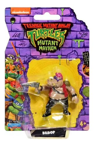 Mini Figuras Tortugas Ninja Nickelodeon 5cm Bebop 83270 Febo