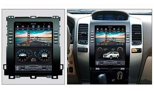 Radio Android Topo Tesla Toyota  Lancruiser Prado 2002-2009