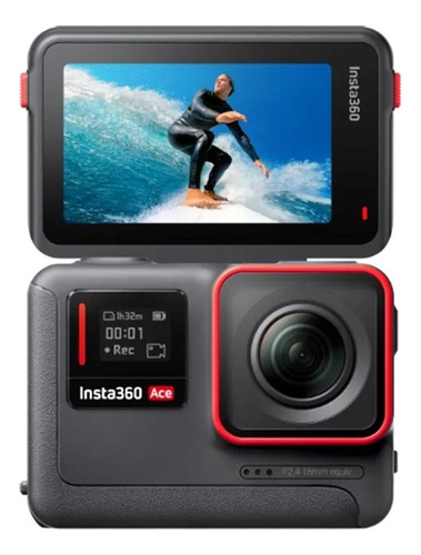 Câmera De Ação Preta Insta360 Ace 6k 48mp Cor Preto