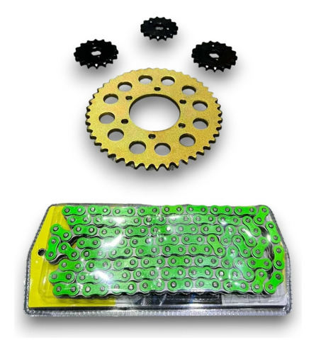 Kit Racing Italika Rt250 / 250z Paso 428 Verde 