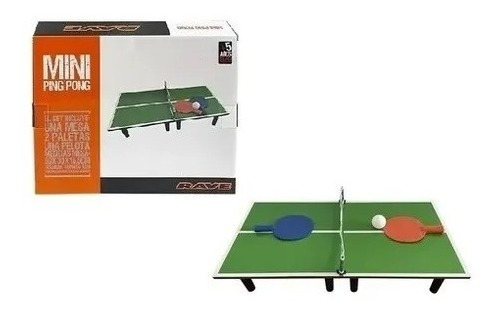Juego Mini Ping Pong De Mesa Rave Familiar 60x30cm 