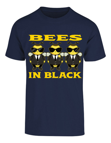 Playera Diseño De Abejas De Negro - Bees In Black