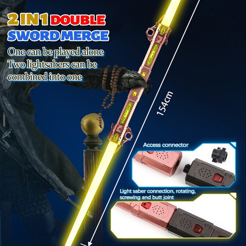 Juguete De Sable De Luz De Star Wars, Retráctil De 7 Colores