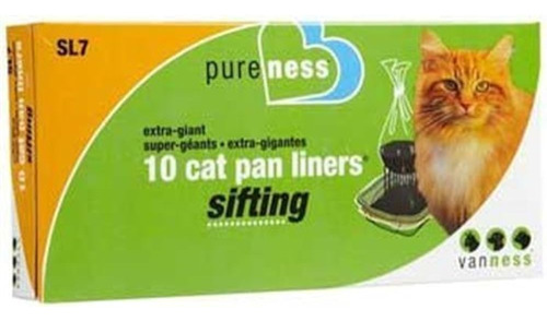 Van Ness Pureness Tamizado Cat Pan Liners (paquete De 7)