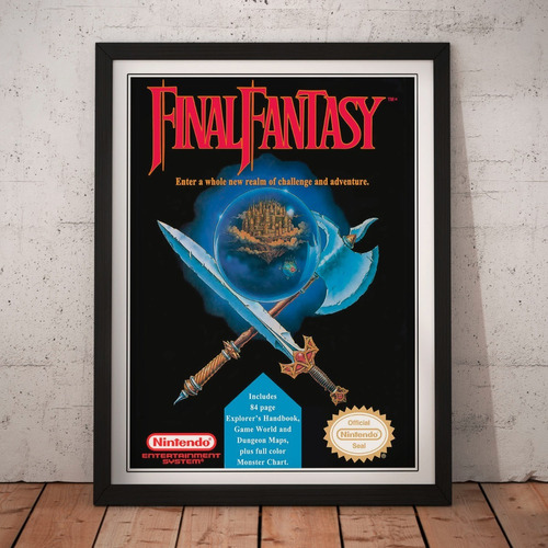 Cuadro Gamer - Final Fantasy - Poster Fan Retro