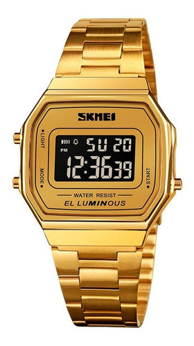Relógio Unissex Skmei Digital 1647 - Dourado