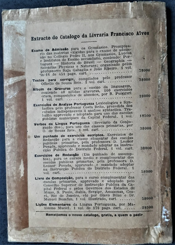 Método Prático De Análise Lógica - Antenor Nascentes - Prefácio De Fausto Barreto - 1937 (Usado)