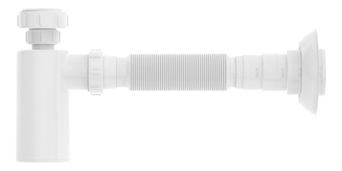 Imagen 1 de 4 de Sifón Blanco Cilindrico Para Bacha Blukit Universal H Y T