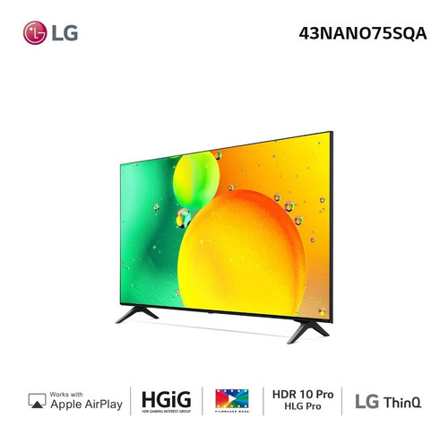 Imagen 1 de 3 de LG Nanocell 4k 43  43nano75sqa Ai Smart Tv