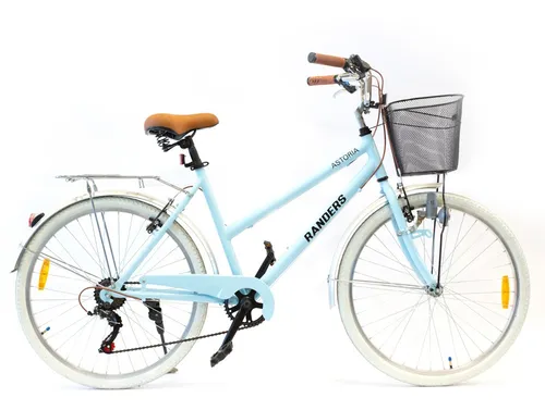 Bicicleta Paseo Randers R26 Mujer Shimano Vintage Luz Canast