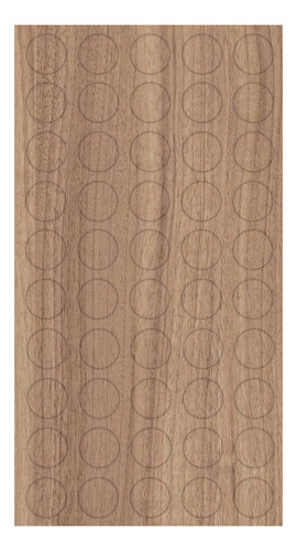 Tapa Furo 12mm Noce Naturale Arauco Com 50 Un. - J Neto