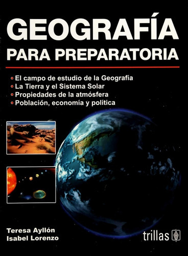 Geografía Para Preparatoria, De Ayllon, Teresa  Lorenzo, Isabel. Editorial Trillas, Tapa Blanda En Español, 2007