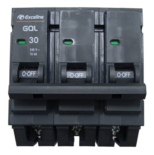 Breaker Trifásico 3x30 Empotra Gql Thql Tql Embutir Exceline