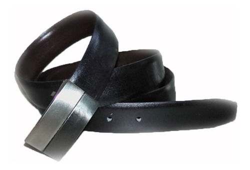 Imagen 2 de 4 de Cinturon Reversible Simil Cuero Cinto De Vestir Hombre