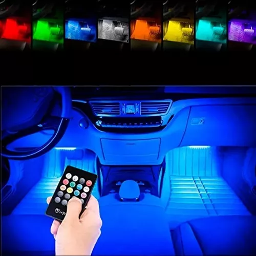 Tira Luces Led Rgb Multicolor Interior Auto 12v Audioritmica