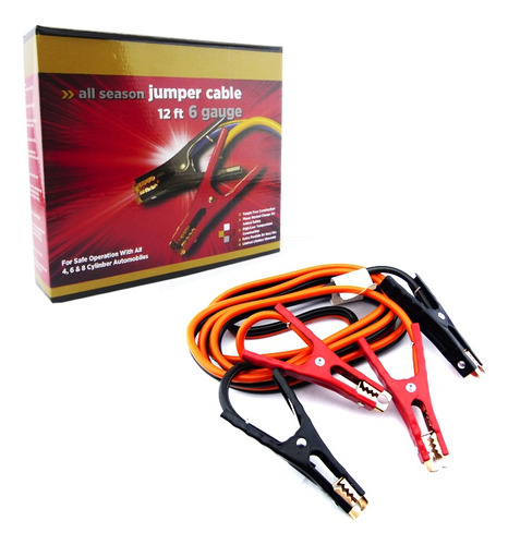 Cable Bateria Motor Trend 6 Gauge 3.5metros De Largo