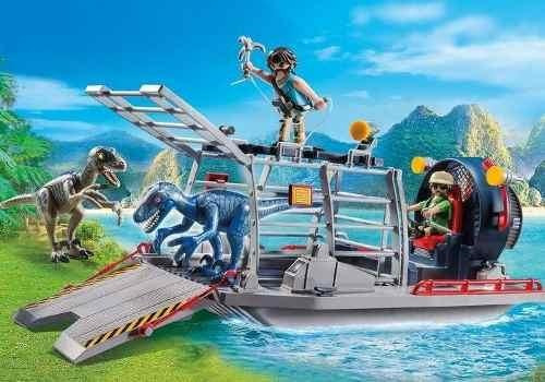 Playmobil Dinos 9433 Hidrodeslizador Con Jaula Para Raptor 67