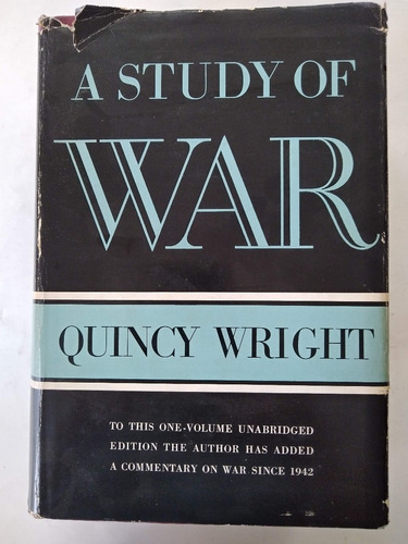 Estudio De La Guerra - En Inglés - Quincy Wright 1967 2z