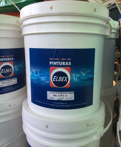 Pintura Latex Elbex Interior / Exterior Blanco 18 Litros