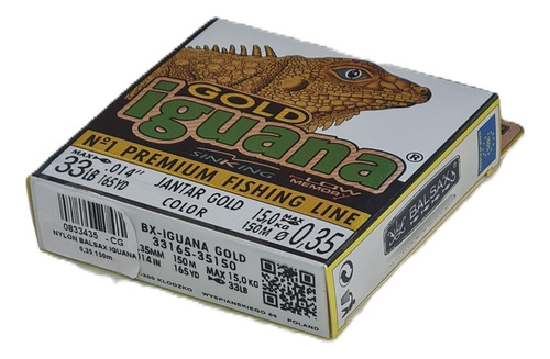 Nylon Balsax Iguana Gold 0,35mm 150mts 15kg Jandar Gold
