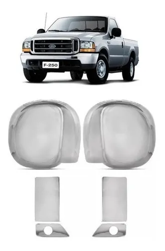 comprar Par Aplique Cromado Retrovisor + Maçaneta C\u002F Furo F250 98\u002F11