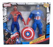 Comprar Set Muñecos Figuras De Accion Capitán América Y Spiderman -