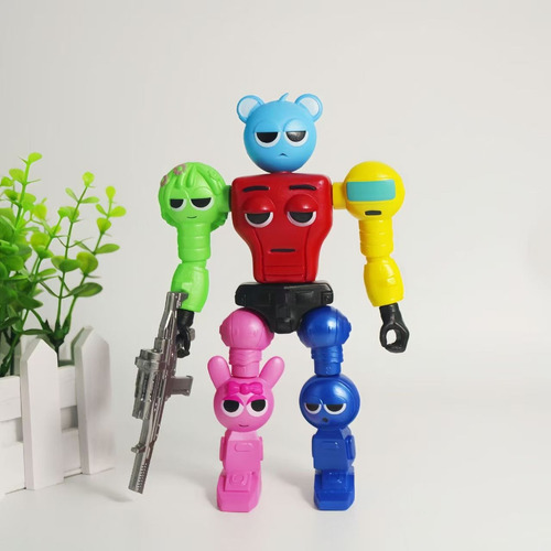 12 Pcs Sprunki Rhythm Box Figuras Juguetes Juguetes Color Rojo