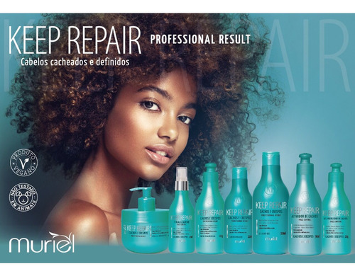 Kit Profissional Keep Repair Cachos E Crespos Muriel