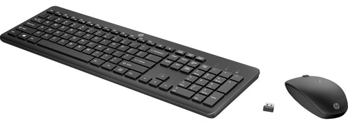Combo De Ratón Y Teclado Inalámbricos 235, Color Negro