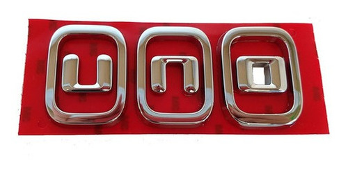 Emblema Tampa Traseira Novo Uno 2011 2012 2013 Fiat
