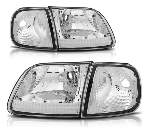 Conjunto De Faros Delanteros Para Ford Para Expedition 1997-