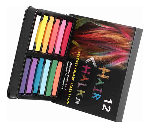 Colorear De Cabello Desechable Tiza Temporal Tinte Cabello