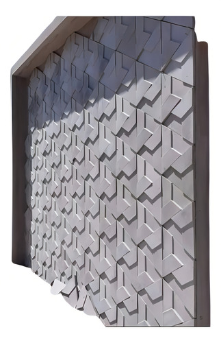 Forma Molde Gesso 3d Triangulo Trapezio 50x43 Gesso/cimento