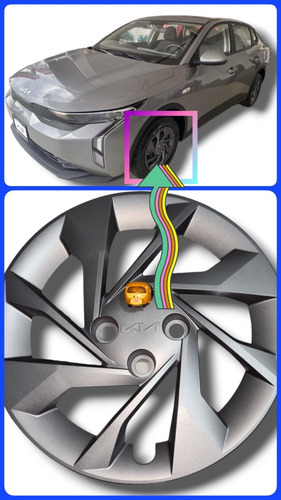 2 Tapones Rin De Acero Para Kia K3 L 2024 Pintura Original (Usado)