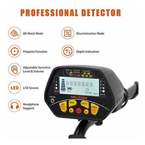 Imagen 2 de 7 de Esright Detector De Metales Para Adultos, Detector De Oro Co