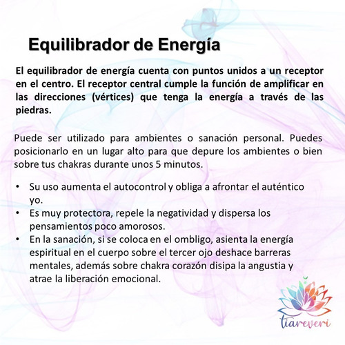 Equilibrador De Energía 7 Chakras Ónix / Reiki / Cuarzo